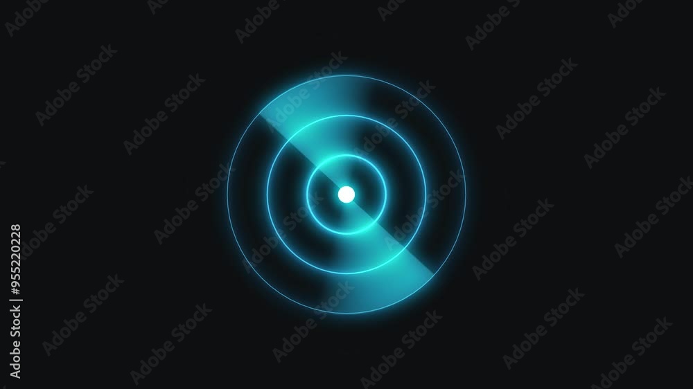 Futuristic Radio Waves Animation, Technology Searching Radar Signal -4k Video. Futuristic Radio Waves Animation, Technology Searching Radar Signal -4k Video.