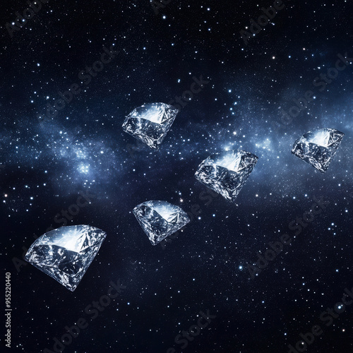 Diamonds in Space. photo