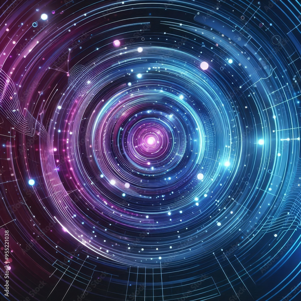 Abstract background with blue and purple neon light rays, cut out
Abstract background with blue and purple neon light rays, cut out