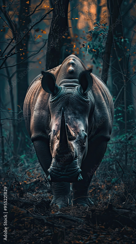 Beautiful Wallpaper with a Rhino Design, Ideal Rhino Poster or Graphic Resource for Creative Project, Ai Generative Beautiful Wallpaper with a Rhino Design, Ideal Rhino Poster or Graphic Resource for Creative Project, Ai Generative