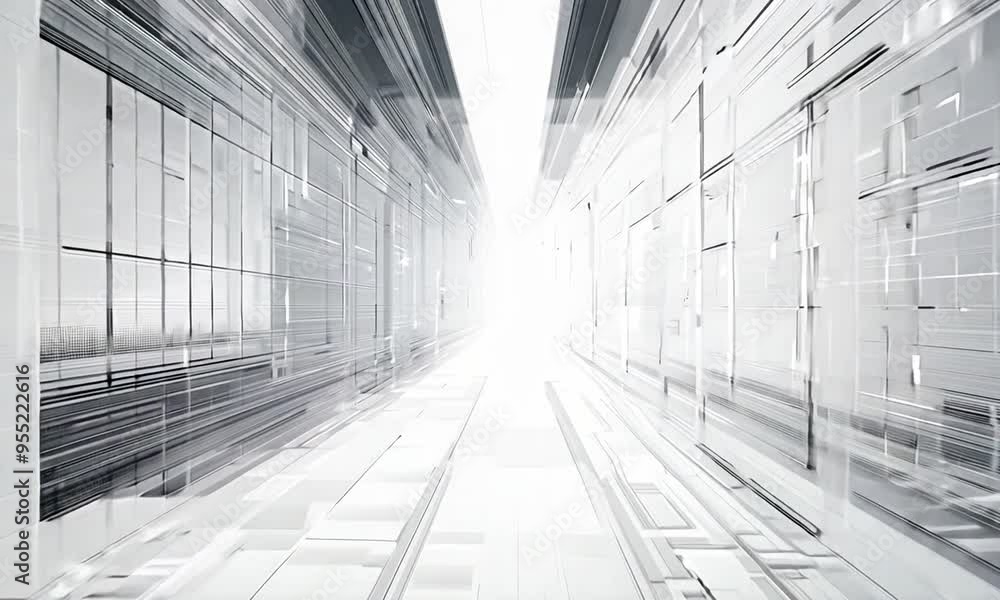 Abstract White Corridor Abstract White Corridor