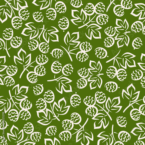 Hop pattern background set. Collection icon hop. Vector