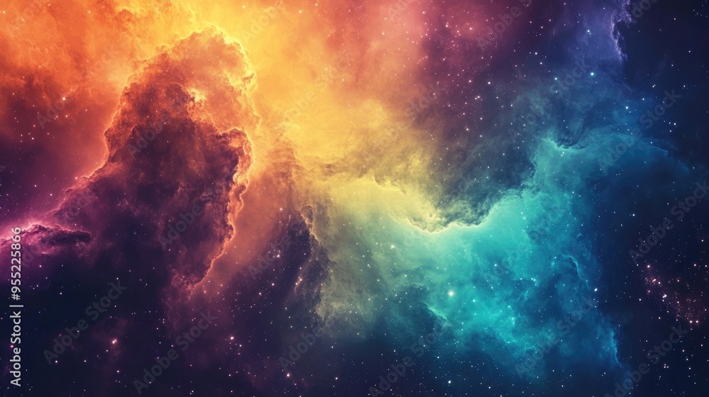 A Cosmic Landscape of Nebulas and Stars A Cosmic Landscape of Nebulas and Stars