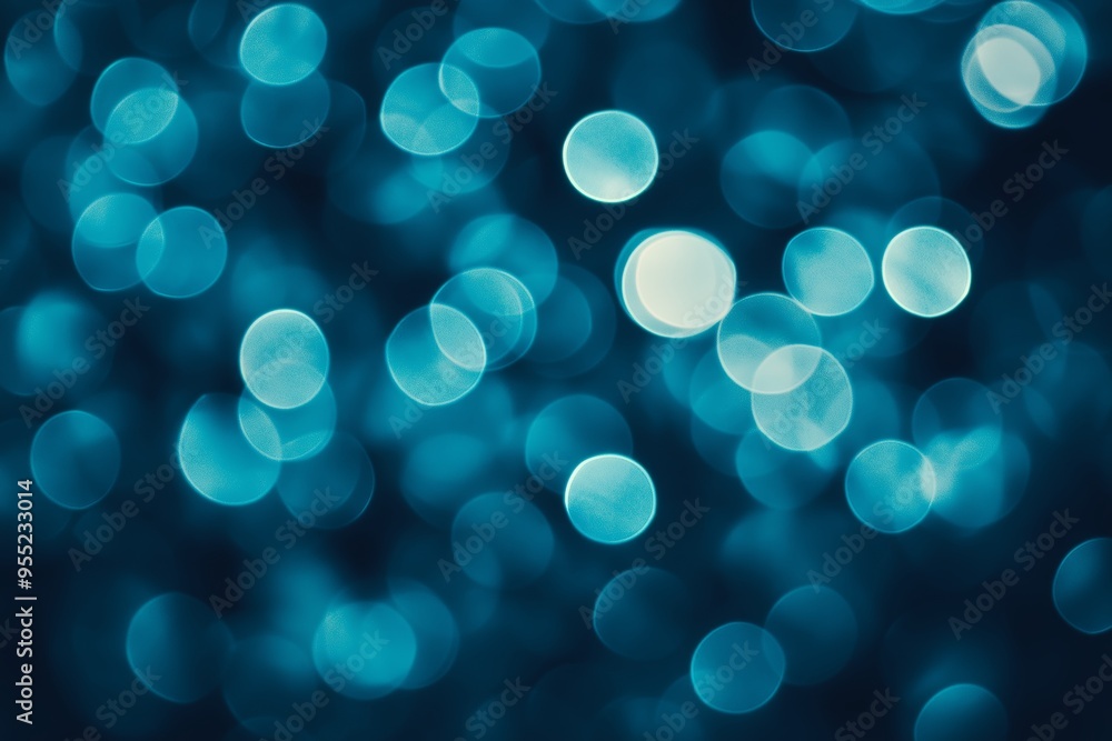 Soft bokeh lights create a mesmerizing blue background perfect for design projects and artistic endeavors Soft bokeh lights create a mesmerizing blue background perfect for design projects and artistic endeavors