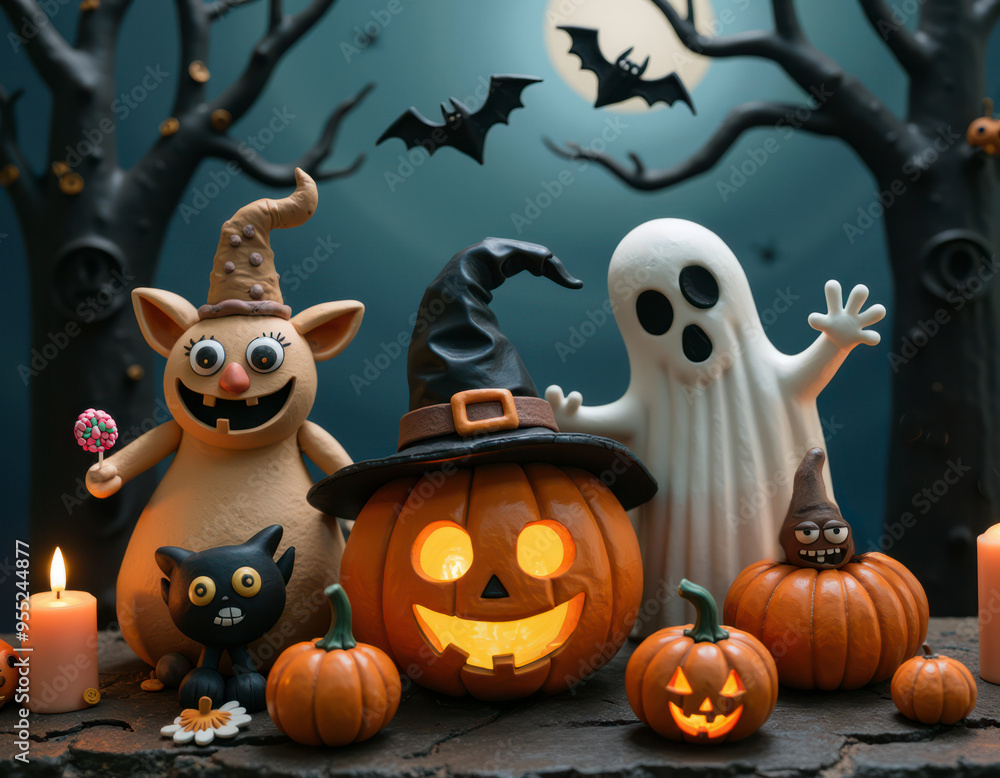 不気味可愛いクレイ人形とジャックオランタンかぼちゃの大集合背景画像 ハロウィン クレイメーション Large group background image of spooky cute clay dolls and jack-o-lantern pumpkins Halloween Claymation 不気味可愛いクレイ人形とジャックオランタンかぼちゃの大集合背景画像 ハロウィン クレイメーション Large group background image of spooky cute clay dolls and jack-o-lantern pumpkins Halloween Claymation