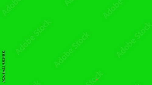 burst colorful confetties green screen resource