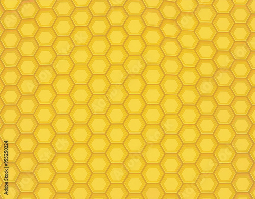 Geometric Honeycomb Pattern Abstract Yellow Hexagon Texture Background with Modern Clean Design