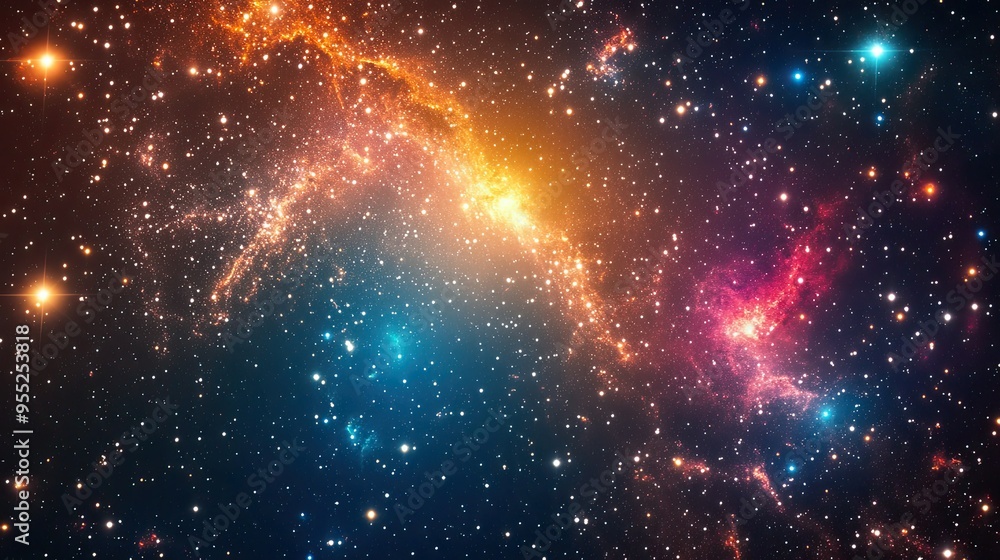 A mesmerizing close-up of a star field, showcasing the intricate details and vibrant colors of distant galaxies. A mesmerizing close-up of a star field, showcasing the intricate details and vibrant colors of distant galaxies.