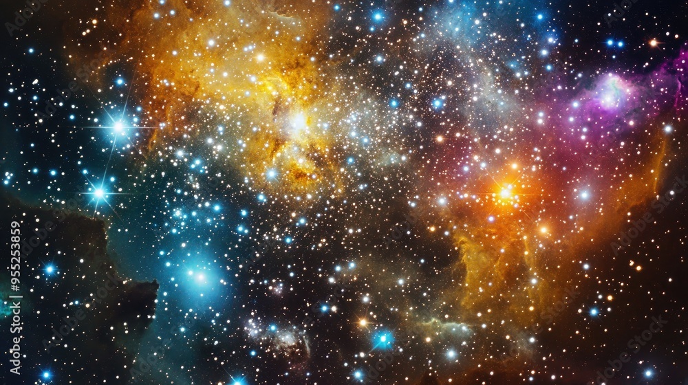 A mesmerizing close-up of a star field, showcasing the intricate details and vibrant colors of distant galaxies. A mesmerizing close-up of a star field, showcasing the intricate details and vibrant colors of distant galaxies.