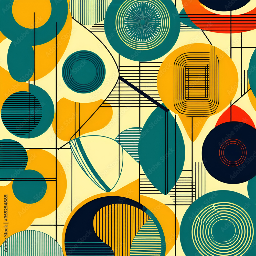 seamless pattern with circles seamless pattern with circles
