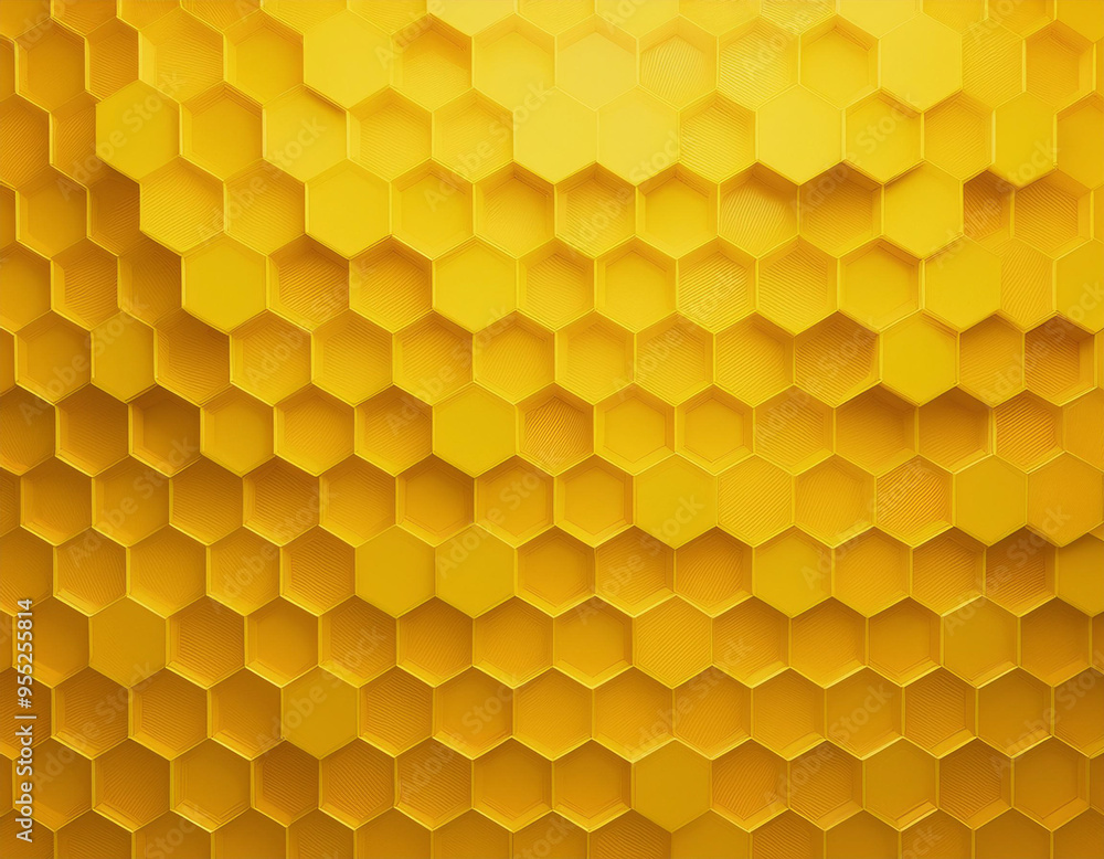Geometric Honeycomb Pattern Abstract Yellow Hexagon Texture Background with Modern Clean Design Geometric Honeycomb Pattern Abstract Yellow Hexagon Texture Background with Modern Clean Design