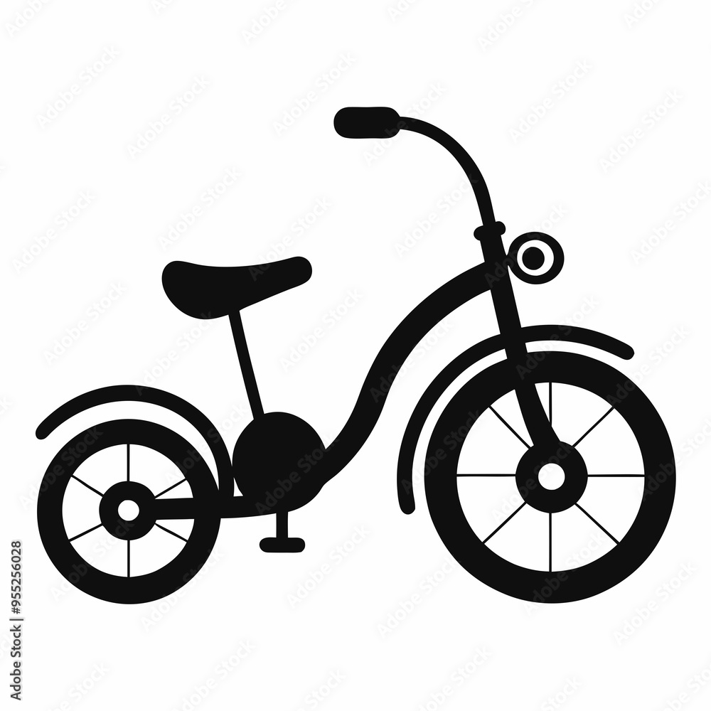 Tricycle Black silhouette Tricycle Black silhouette