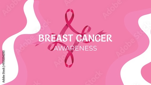 International day against breast cancer. Background Breast cancer awareness month October with ribbon.