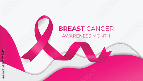 International day against breast cancer. Background Breast cancer awareness month October with ribbon.