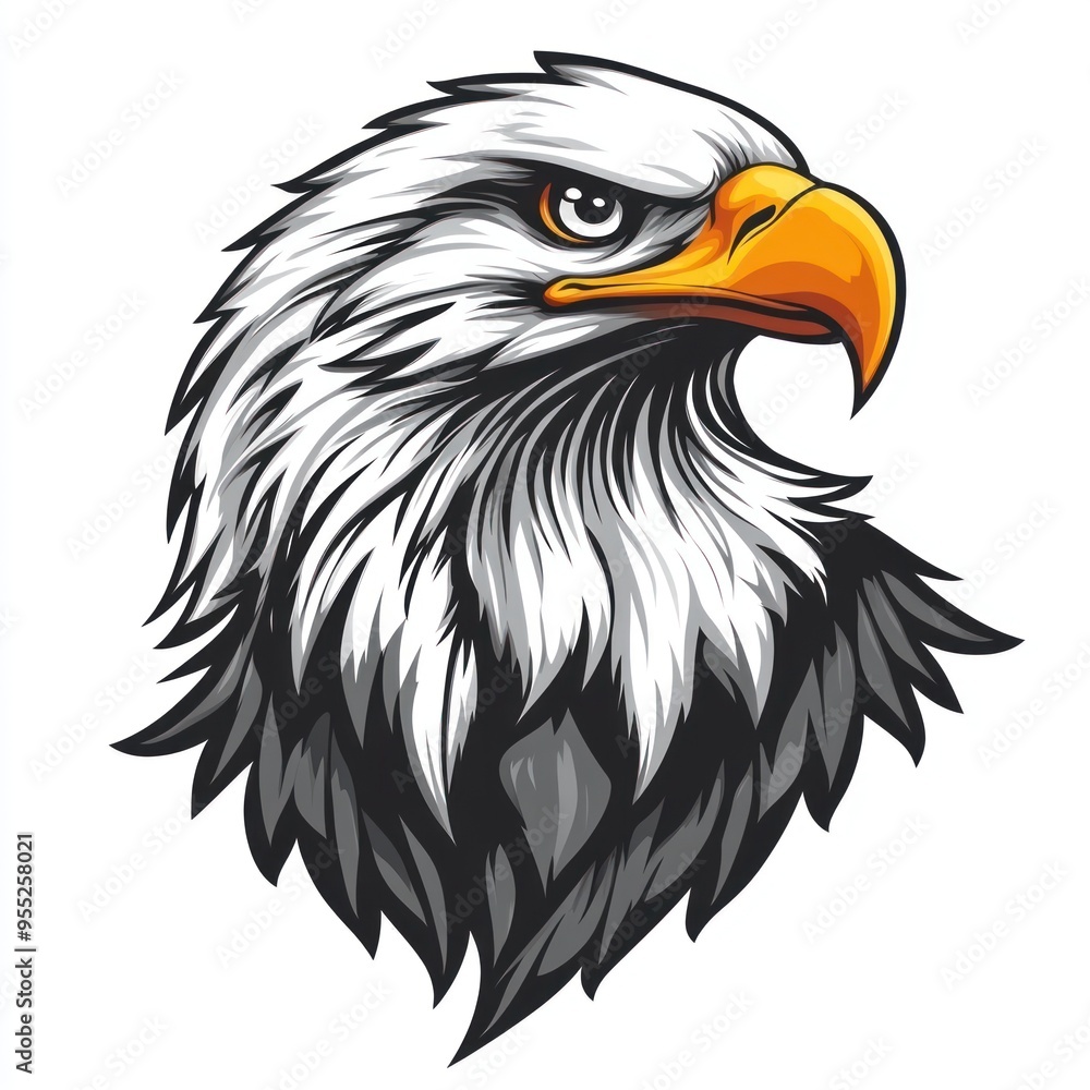 Bald Eagle Head Illustration Bald Eagle Head Illustration