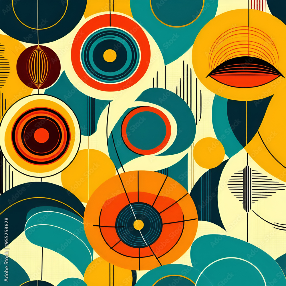 seamless pattern with circles seamless pattern with circles