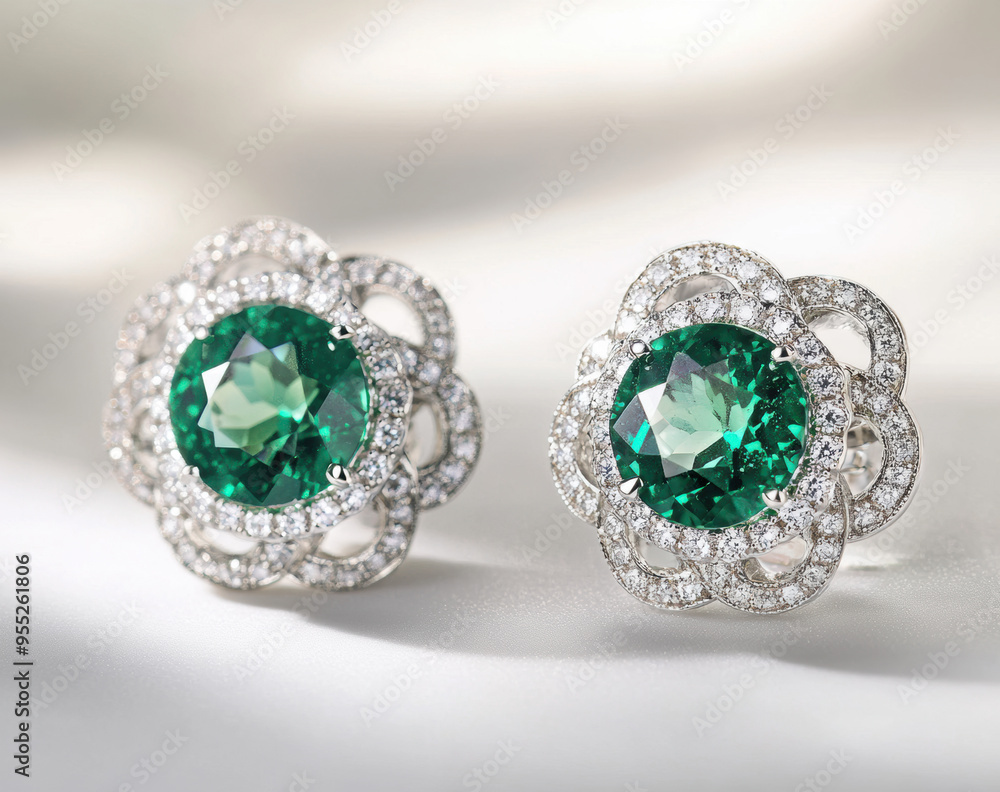 Emerald Earrings Jewelry. Emerald Earrings Jewelry.