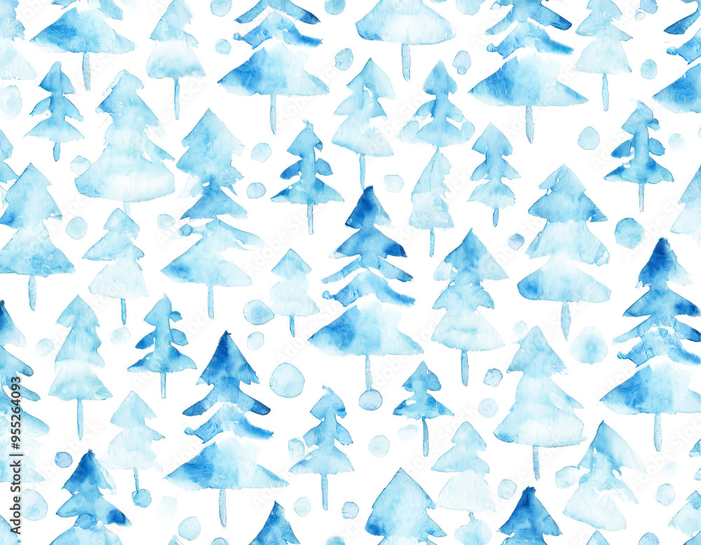 Winter painted background Winter painted background