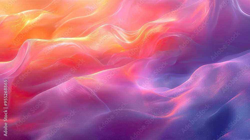 Obraz premium Soft and liquid color waves background