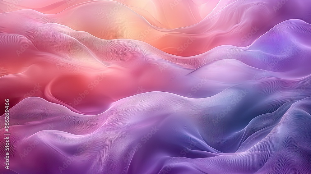 Obraz premium Soft and liquid color waves background