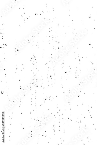 Rain water drops transparant. Scattered and spritz splash raindrops.