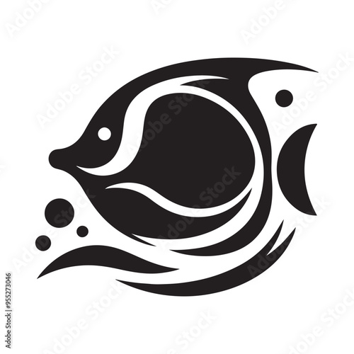 Blue Tang Silhouette Vector Art - Ideal for T-Shirt and Logo Designs