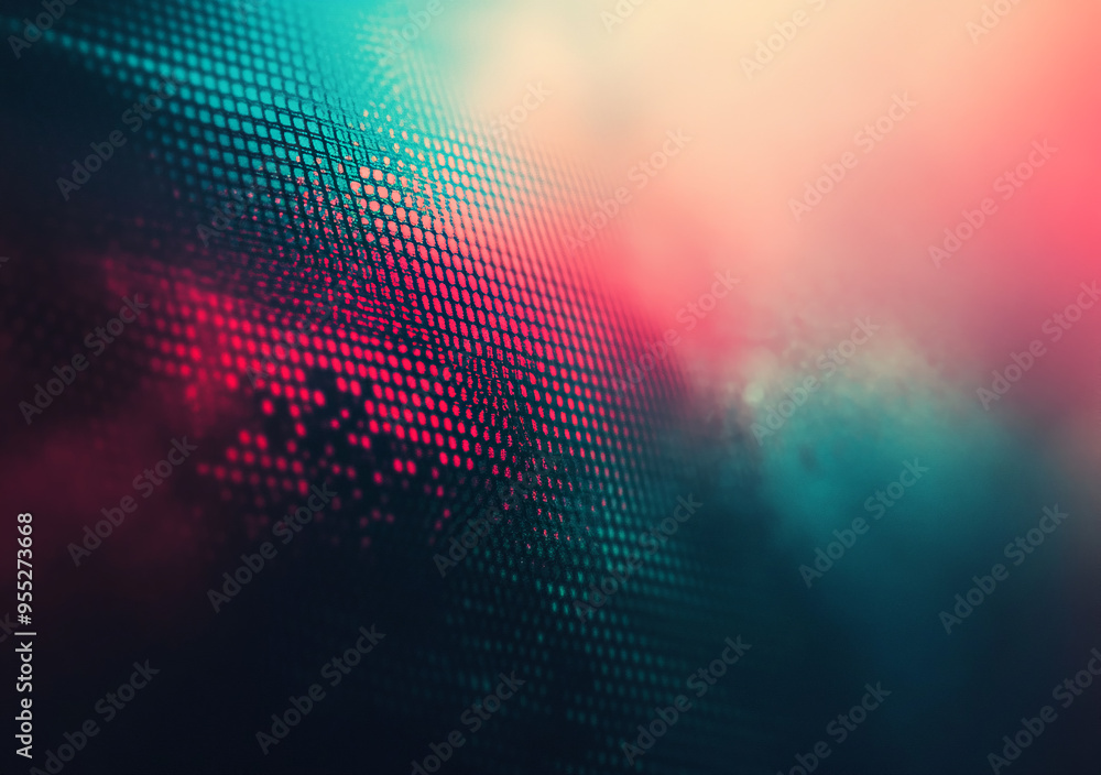 abstract background with gradient of dark teal and light red colors ...
