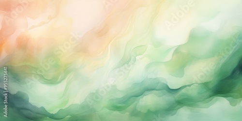 Abstract Watercolor Background with Soft Liquid Flow and Fluid Texture photo