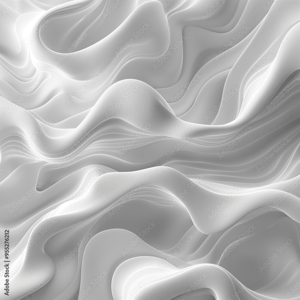 Fototapeta premium A white and gray image of a wave with a yellowish tint