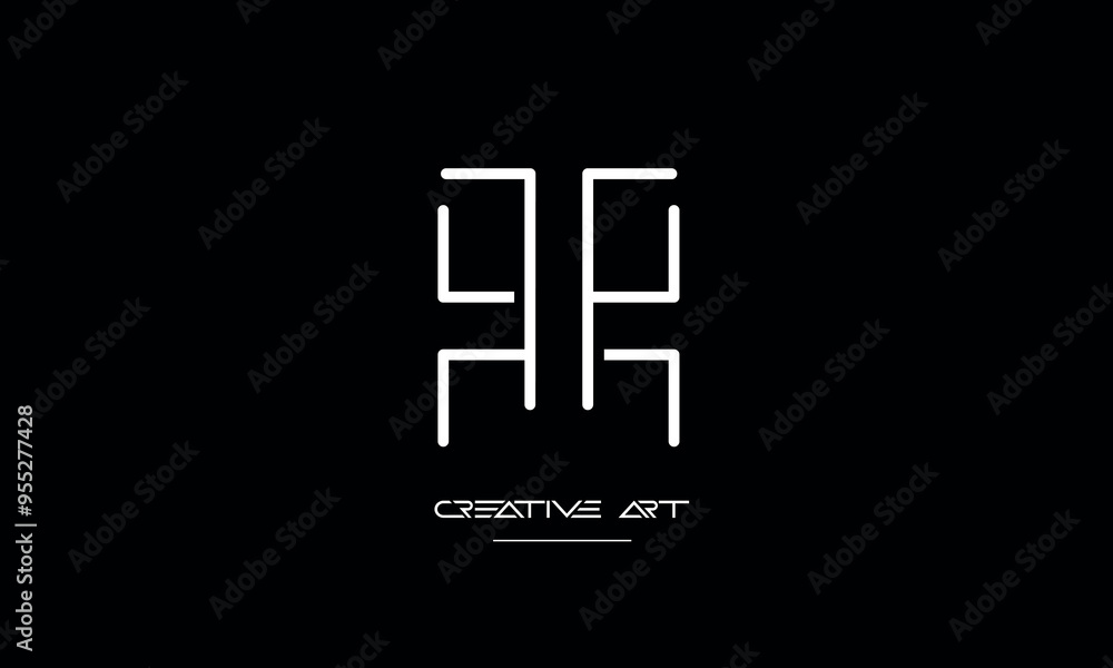 Fototapeta premium HT, TH, H, T abstract letters logo monogram