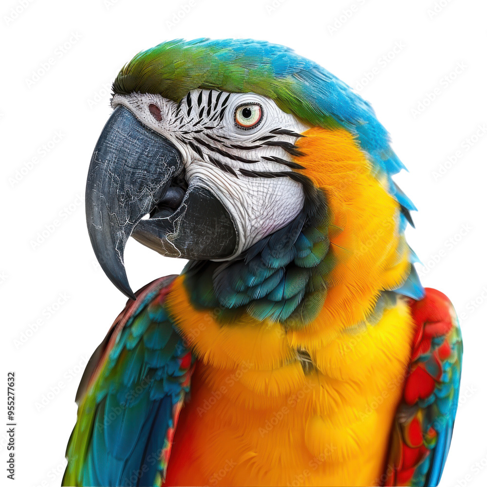 Obraz premium Close-Up of Colorful Macaw Parrot