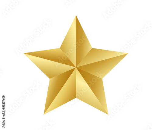 Wallpaper Mural Golden star illustration. Torontodigital.ca