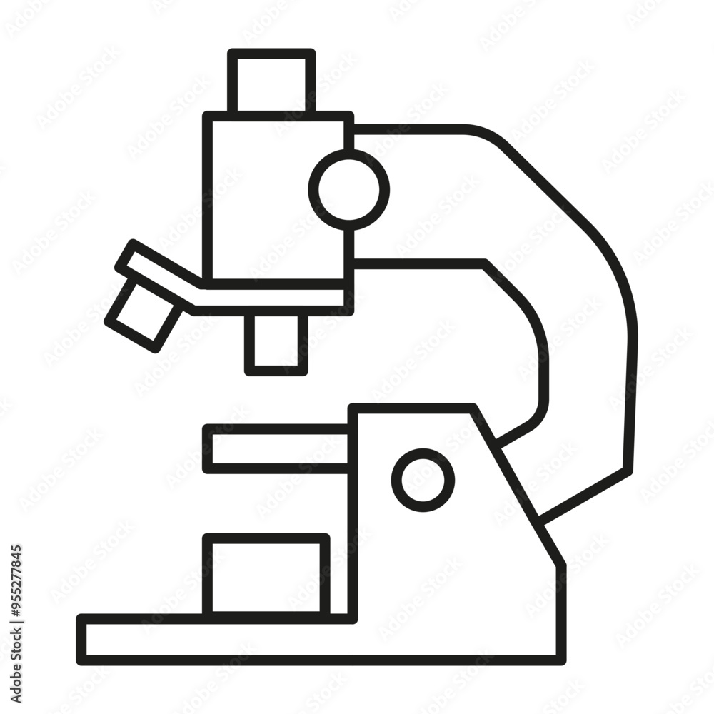 Microscope icon Vector Line Icon Design Microscope icon Vector Line Icon Design