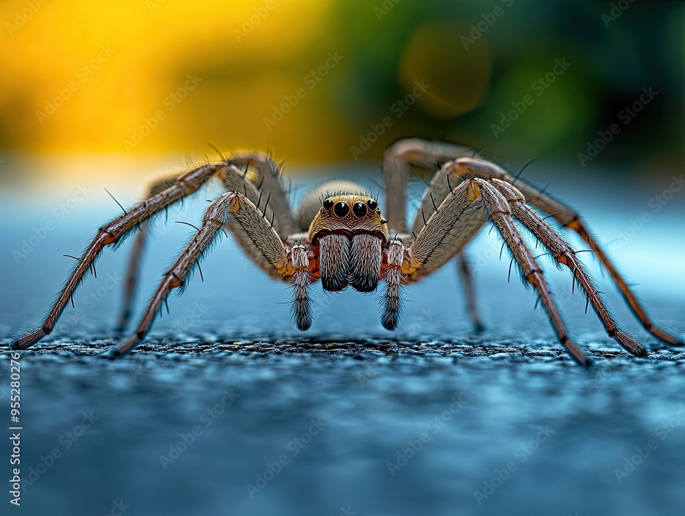 Spider isolated on abstract background Spider isolated on abstract background