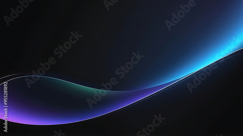 Abstract black blue gradient background texture luxury studio dark soft wallpaper. ai