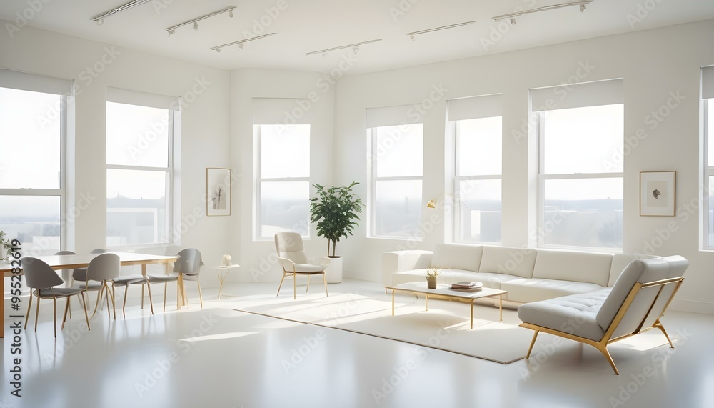 Photo interior modern design room 3d illustration Photo interior modern design room 3d illustration