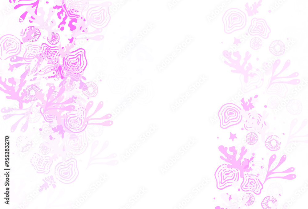 Light Pink vector pattern with random forms. Light Pink vector pattern with random forms.