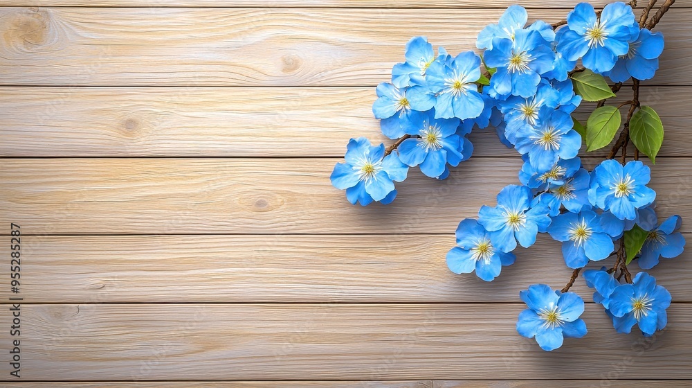 Vibrant blue flowers against a rustic wooden backdrop, perfect for nature-inspired designs and backgrounds. Vibrant blue flowers against a rustic wooden backdrop, perfect for nature-inspired designs and backgrounds.