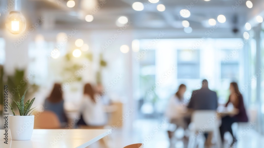 Soft of blurred people meeting at table. Abstract blurred office interior space background Soft of blurred people meeting at table. Abstract blurred office interior space background