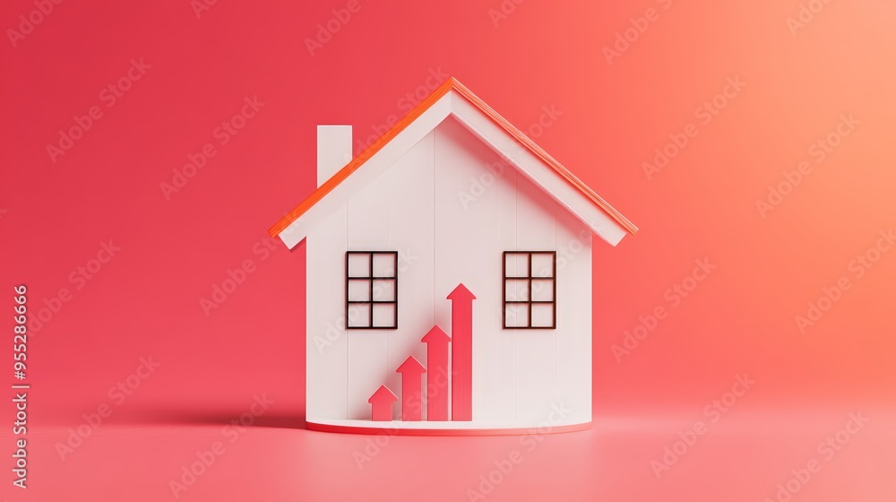 House prices with declining rates House prices with declining rates