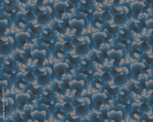 Full seamless watercolor camouflage texture print pattern. Usable for Jacket Pants Shirt and Shorts. Army textile fabric. Unique tie dye military camo. Vector illustration.