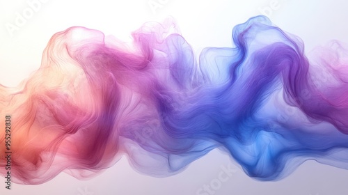 Colorful curved background with blue, purple and pink wave on white background