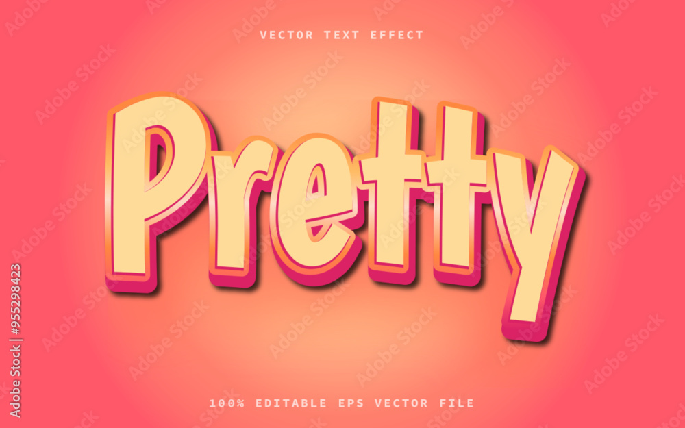 pretty bold text effect editable modern lettering typography font style pretty bold text effect editable modern lettering typography font style