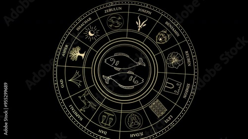 ZEBULUN Tribe of Israel Flag Symbol Banner.