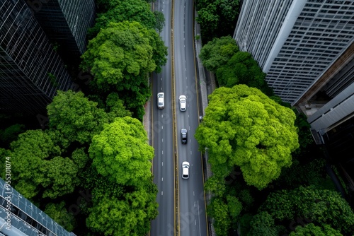 Carbon neutral, smart cities, green infrastructure integrate technology to lower urban carbon footprints photo