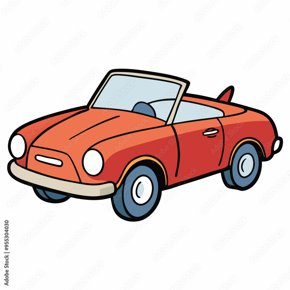 Cabriolet Car Vector Art Cabriolet Car Vector Art