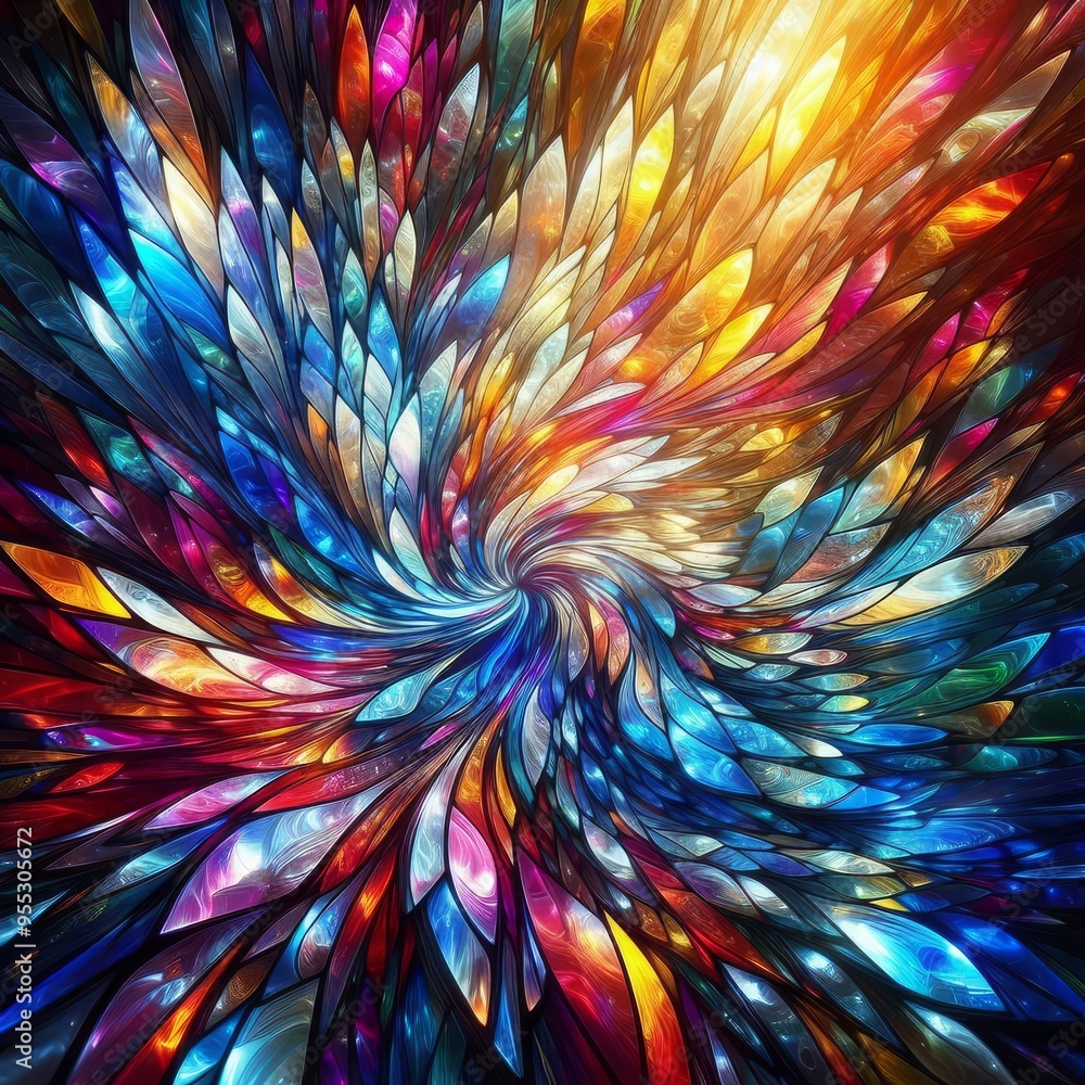 Obraz premium Multicolored Glass Background 