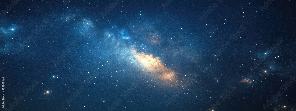 Night sky with stars as a background in a 3D cartoon rendering Universe Night sky with stars as a background in a 3D cartoon rendering Universe