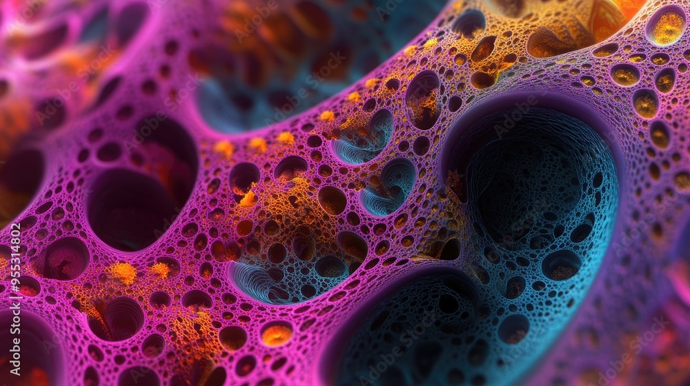 Vibrant and chaotic abstract fractal patterns in a colorful design Intricate shapes created through 3D rendering for visual appeal or decorative use Vibrant and chaotic abstract fractal patterns in a colorful design Intricate shapes created through 3D rendering for visual appeal or decorative use