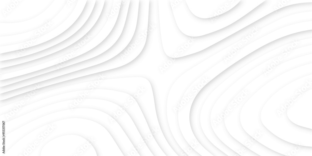 Abstract modern 3d Paper cut white background .white waves background ,paper art style, flyers posters prints .geometric background overlap layer. Abstract modern 3d Paper cut white background .white waves background ,paper art style, flyers posters prints .geometric background overlap layer.
